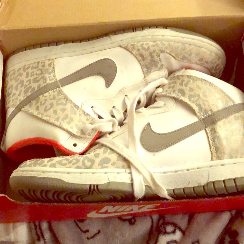 Pink leopard nikes